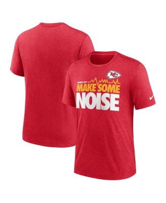 Мужская красная футболка Nike Kansas City Chiefs Local Tri-Blend с узором в полоску от Nike