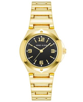 Женские кварцевые часы Anne Klein с браслетом из золотистого сплава, 29 мм