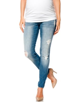 indigo blue maternity jeans macys