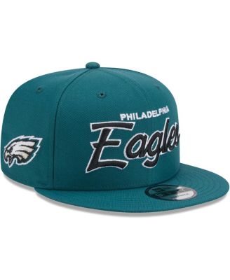 Мужская кепка-бейсболка New Era Midnight Green Philadelphia Eagles с основной надписью 9FIFTY Snapback