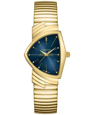 Женские часы Hamilton Ventura, 32×50 мм, PVD-золото
