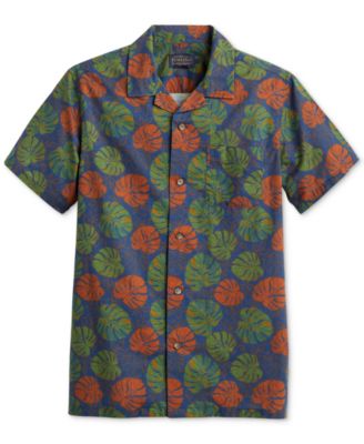 Мужская рубашка с коротким рукавом и пуговицами спереди с принтом Aloha Island от Pendleton 8390₽