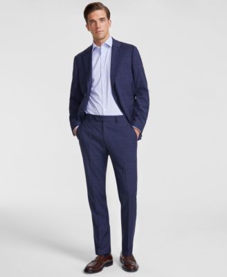 Мужские брюки Tommy Hilfiger в клетку из стрейчевой полушерстяной смеси в современном стиле 38090₽