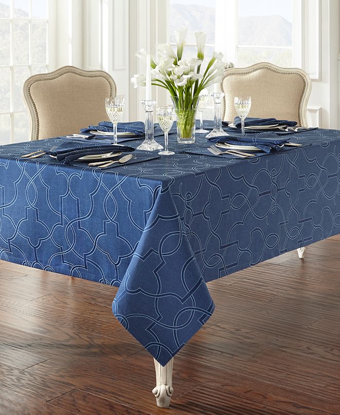 Waterford Marilla 70" x 144" Tablecloth & Reviews Table Linens