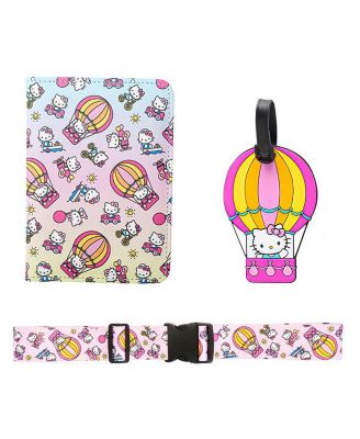 Подарочный дорожный набор для паспорта Hello Kitty Sanrio, Багажная бирка, ремешок для багажа
