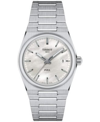 Женские швейцарские часы Tissot PRX с браслетом из нержавеющей стали 35 мм