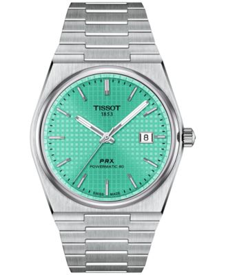 Мужские швейцарские автоматические часы Tissot PRX Powermatic 80 с браслетом из нержавеющей стали 40 мм