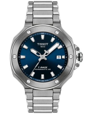 Мужские швейцарские автоматические часы Tissot T-Race Powermatic 80 с браслетом из нержавеющей стали Tissot 41 мм