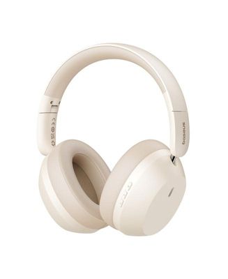 Складные накладные наушники Baseus Bass 35 Max с 50-часовым временем воспроизведения и глубокими басами, серо-белые