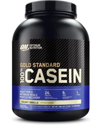 Optimum Nutrition, смесь для приготовления 100% казеинового напитка Gold Standard с натуральным вкусом, сливочно-ванильный, 3,86 фунта, 53 порции белого цвета