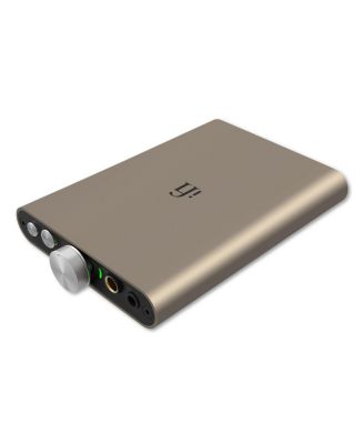 Портативный USB-ЦАП и усилитель iFi Audio hip-dac 3 серебристого цвета