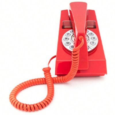 GPO Retro GPOTRMR с отделкой для настольного или настенного монтажа телефона красного цвета