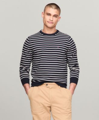 Мужской незаменимый однотонный свитер с круглым вырезом от Tommy Hilfiger 15890₽