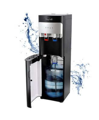 Дозатор горячей и холодной воды MegaChef с нижней загрузкой черного цвета