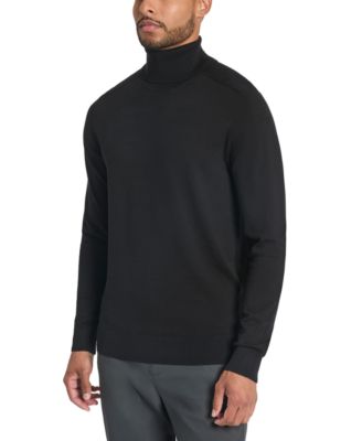 Мужской приталенный свитер-водолазка с высоким воротом от Кеннета Коула 17890₽
