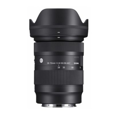 Современный объектив Sigma 28-70mm f/2.8 DG DN с байонетом L черного цвета