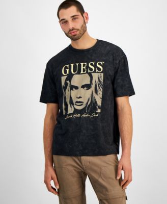 Мужская футболка с графическим логотипом GUESS Beverly Hills After Dark свободного кроя 9790₽