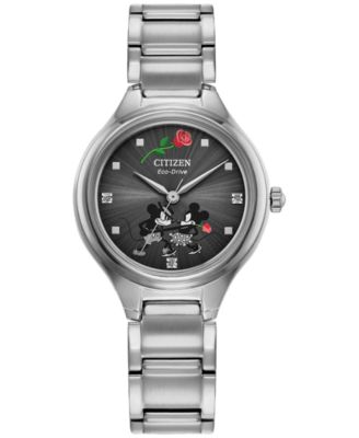Citizen Eco-Drive Женские часы-браслет из нержавеющей стали Disney Mickey Mouse Friends 29 мм