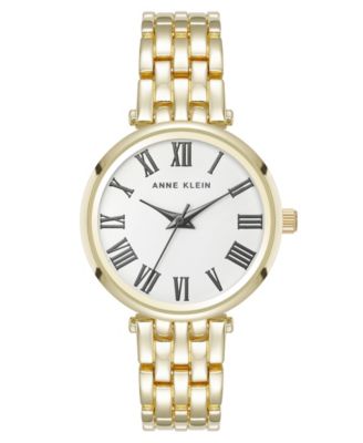 Женские часы Anne Klein с римскими цифрами, 32 мм, золотистые