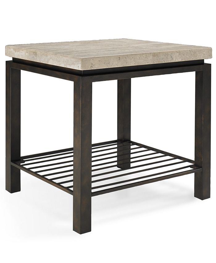 Bernhardt Tempo Travertine Top Rectangular End Table & Reviews