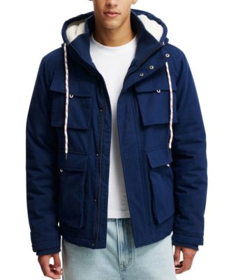 Мужская плотная куртка-парка из ХЛОПКА НА подкладке