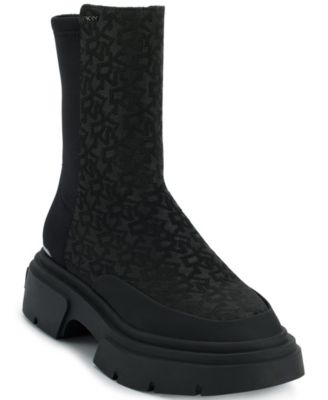 Женские зимние пинетки DKNY на блочном каблуке от Fleming 37890₽