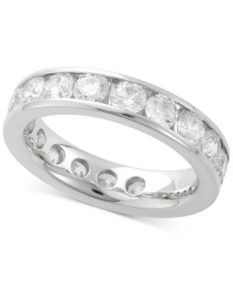 Diamond Channel Set Eternity Band 