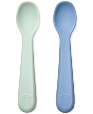 OXO TOT-2 упаковки гибких силиконовых ложек для кормления