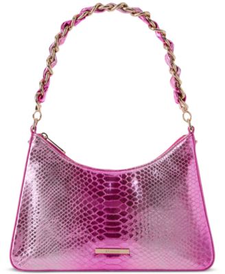 Кожаная сумка через плечо Brahmin Mod Esme Rose Water Akoni среднего размера