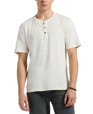 Мужская облегающая трикотажная футболка Henley с коротким рукавом Buffalo David Bitton в расслабленном стиле 8990₽
