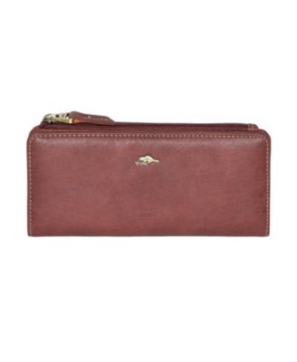 Тонкие женские кошельки Roots с застежкой-молнией сверху