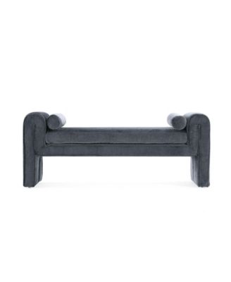 Современная скамья с обивкой из синели Manhattan Comfort Concord 59