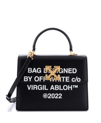 Бывшая в употреблении белоснежная сумка Jitney 2.8 из кожи с принтом