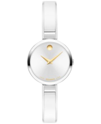 Женские кварцевые часы Movado Moda Swiss из нержавеющей стали, 24 мм