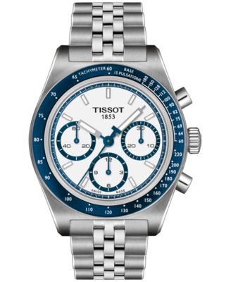 Мужские швейцарские часы с автоматическим хронографом Tissot PR516, браслет из нержавеющей стали, 41 мм