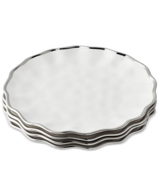 Сертифицированные международные обеденные тарелки эпохи Регентства, набор из 4-х