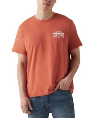 Мужская футболка Levi's свободного кроя с коротким рукавом и графическим вырезом лодочкой от Levi's