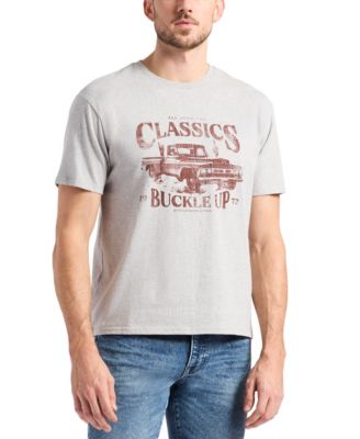 Мужская футболка Buffalo David Bitton с треугольным рисунком и принтом пикапа