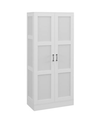 Шкаф для хранения HOMCOM с полками для хранения, Шкаф для кладовой Белый