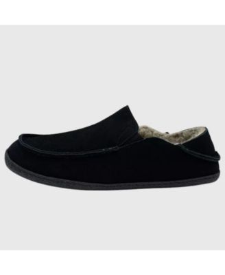 Альпийские швейцарские мужские мокасины Gary из натуральной замши, слипоны Sherpa, черные