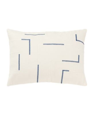 Плетеная декоративная подушка Rizzy Home Glam в полоску, 14