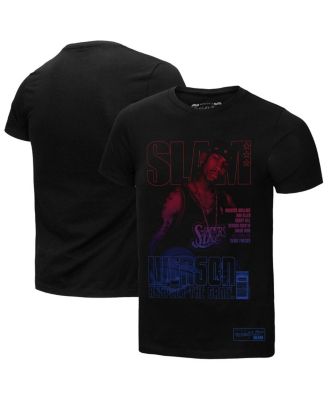 Мужская футболка Mitchell & Ness Allen Iverson Black Philadelphia 76ers SLAM Gradient, черная