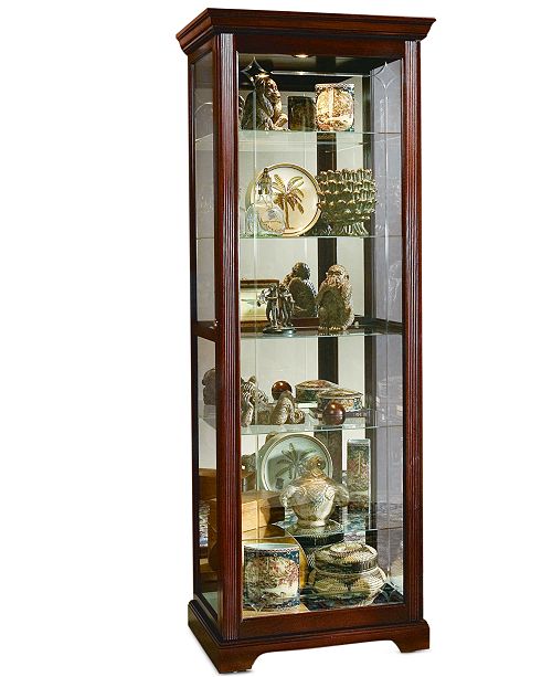 Furniture Logan Sliding Door Curio Cabinet Reviews Furniture Macy S