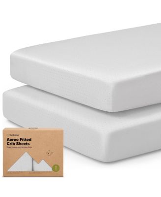 Комплект постельного белья KeaBabies 2pk Aereo для мальчиков и девочек, 52x28 стандартных наматрасников для детской кроватки, Бамбуковый вискозный хлопок