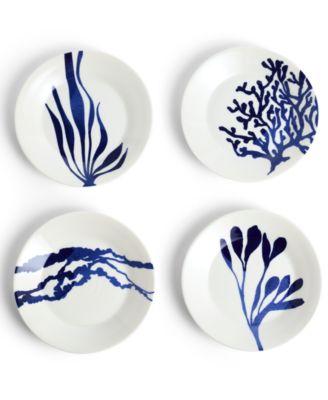 Салатные тарелки Royal Doulton 1815 Pacific со смешанным рисунком, набор из 4 штук