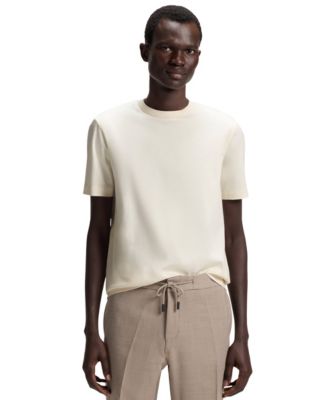 Мужская футболка из мерсеризованного хлопка обычного кроя от BOSS by Hugo Boss