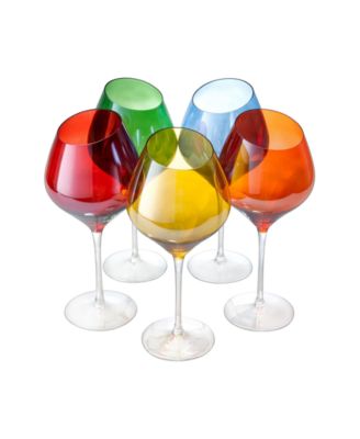 Бокалы для вина The Wine Savant с наклонной оправой, набор из 5 бокалов