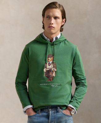 Мужская футболка Polo Ralph Lauren из джерси Polo Bear с капюшоном