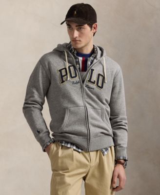 Мужская флисовая толстовка Polo Ralph Lauren с логотипом на молнии