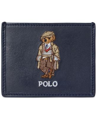 Мужской кожаный футляр для карточек Polo Ralph Lauren от Polo Bear